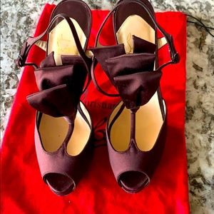 Satin Red Wine Christian Louboutin